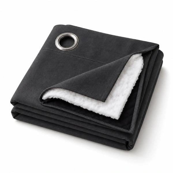 Rideau thermique anti-froid occultant